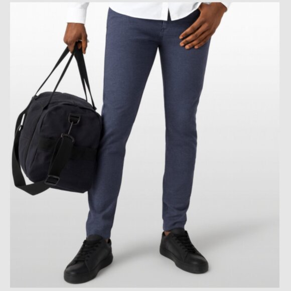 LULULEMON ABC Pants Skinny Leg *Tech Canvas Heathered Deep Navy Men's 30 x 31" - Picture 1 of 14